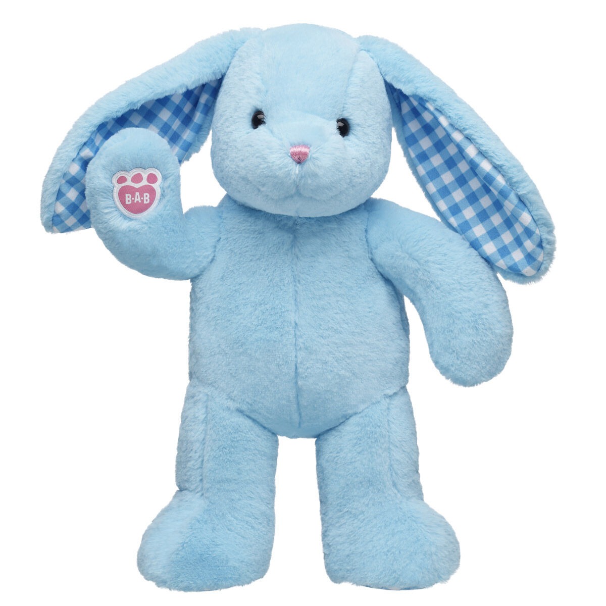 Blue Gingham Pawlette Bunny Plush - Image 3