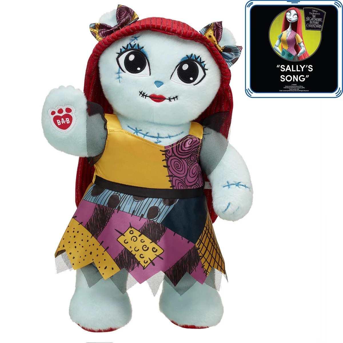 Disney Tim Burton's The Nightmare Before Christmas Sweet Sally Plush Gift Set with Sound