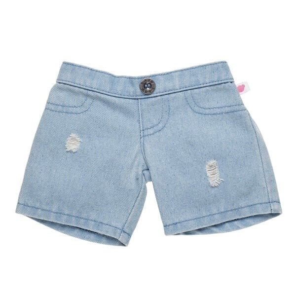 Distressed Light Denim Jeans