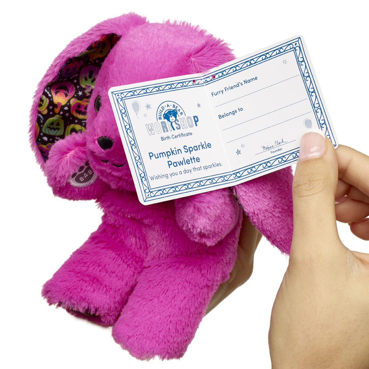 Build-A-Bear Mini Beans Hoppy Halloween Pawlette Plush Bunny - Image 3