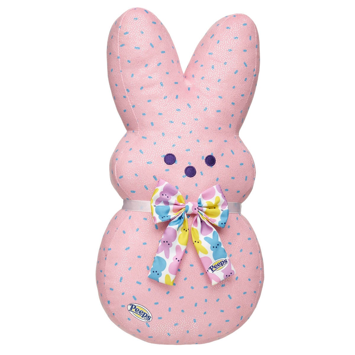 PEEPS Cotton Candy Bunny Plush with Gift Bow