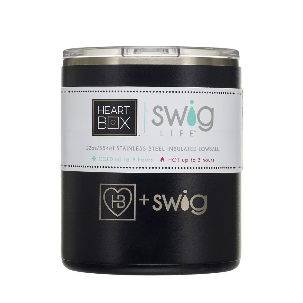 12 oz. HeartBox x Swig Life Stainless Steel Insulated Lowball - Image 3