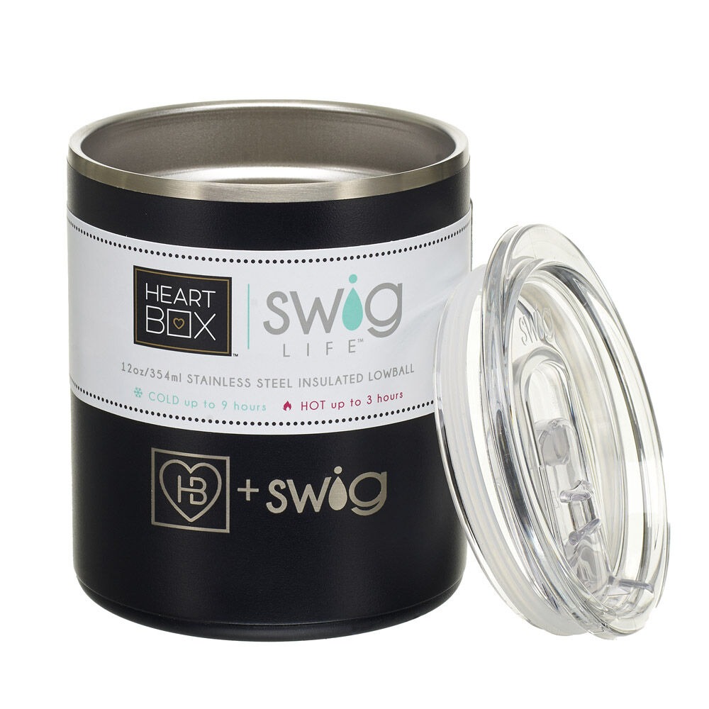 12 oz. HeartBox x Swig Life Stainless Steel Insulated Lowball - Image 4