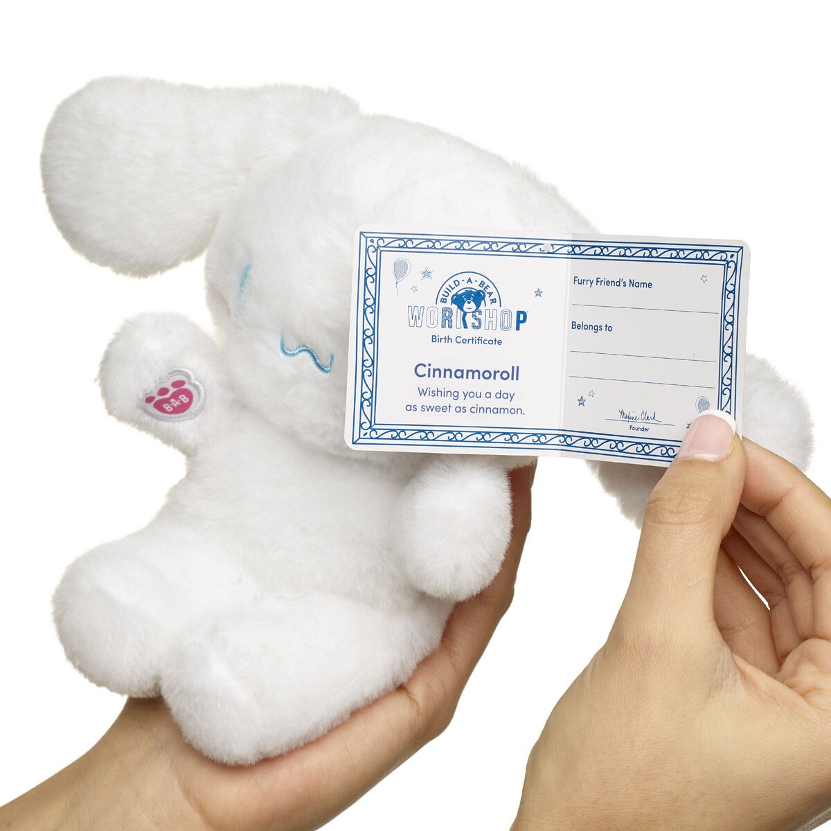 Build-A-Bear Mini Beans Sanrio Hello Kitty and Friends Cinnamoroll Plush - Image 3