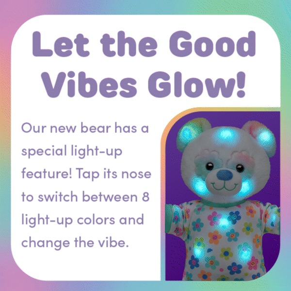 Glow Vibes Teddy Bear - Image 3