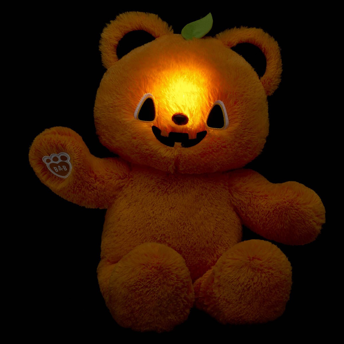 Light-Up Pumpkin Glow Teddy Bear - Image 3