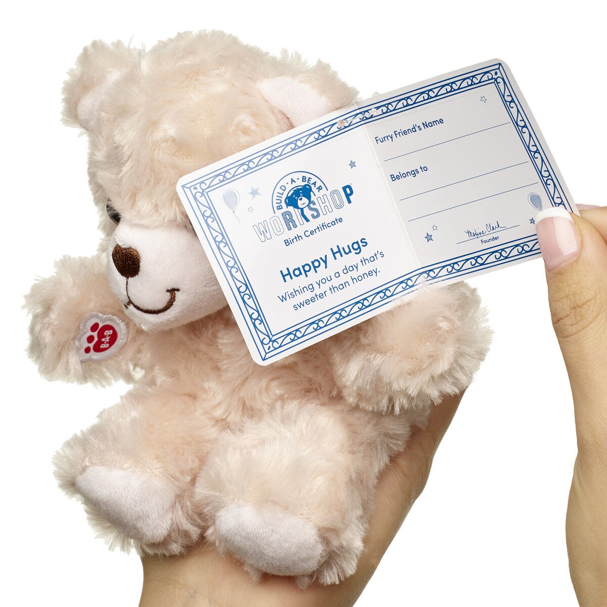 Build-A-Bear Mini Beans Happy Hugs Teddy Bear - Image 3