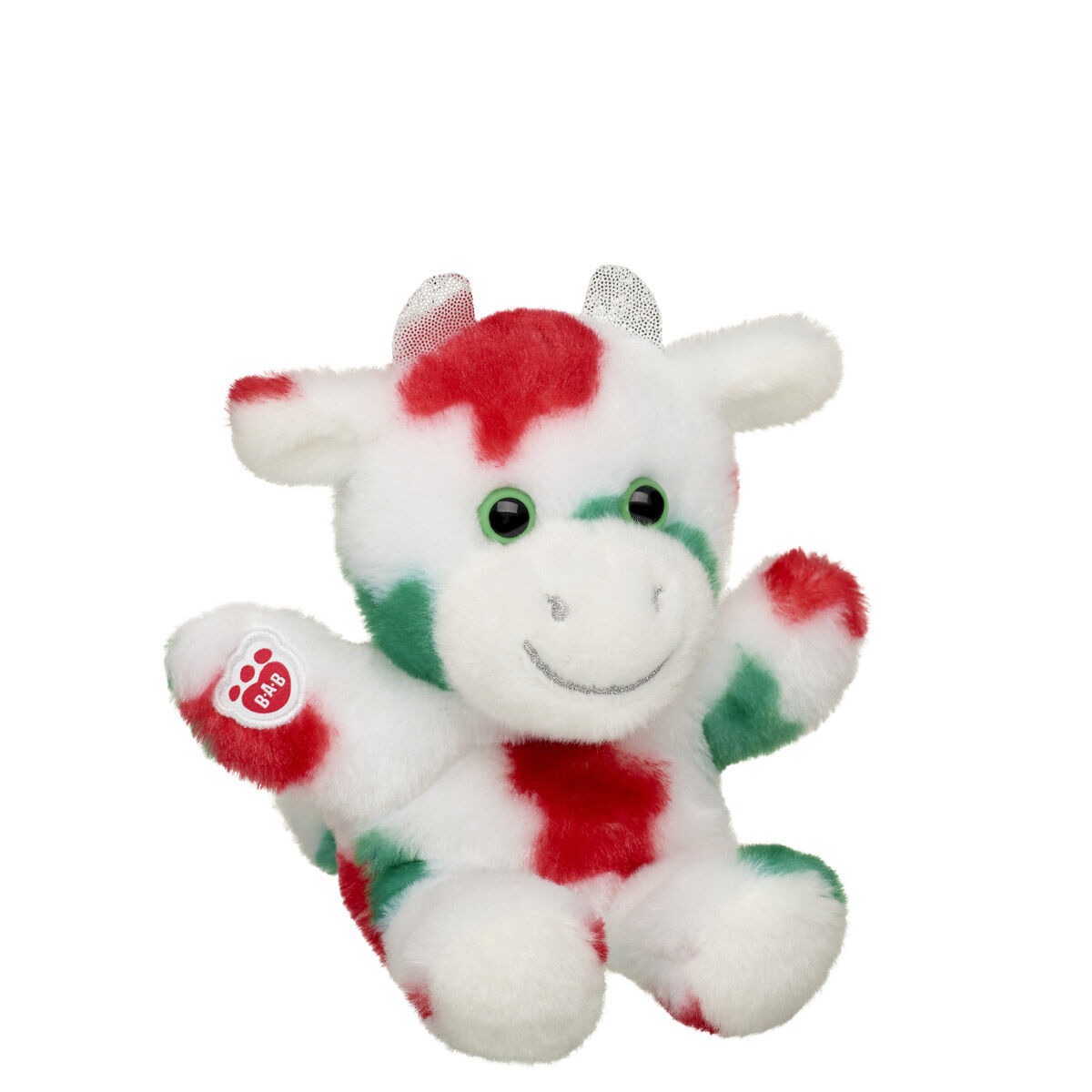 Build-A-Bear Mini Beans Mooey Christmas Cow Stuffed Animal