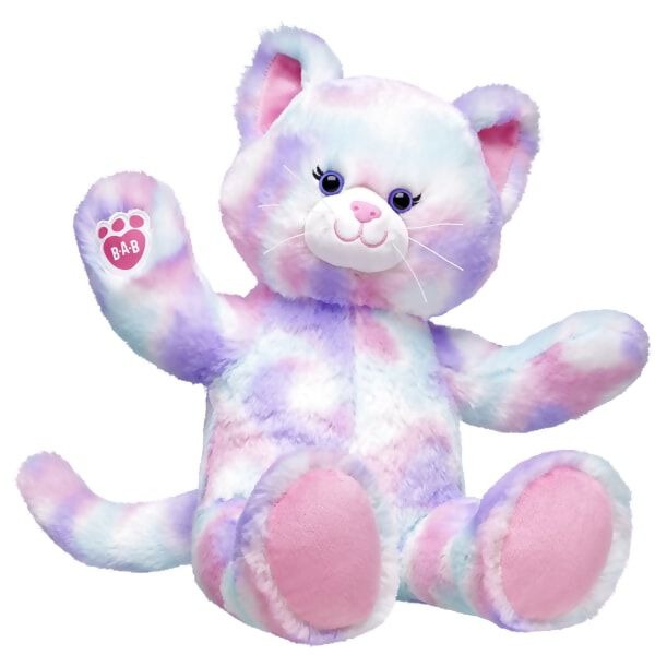 Pastel Swirl Kitty Stuffed Animal Afro Unicorn Gift Set - Image 3