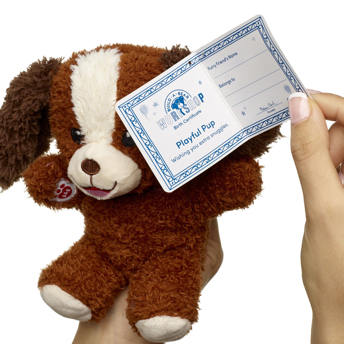 Build-A-Bear Mini Beans Playful Pup Stuffed Animal - Image 3
