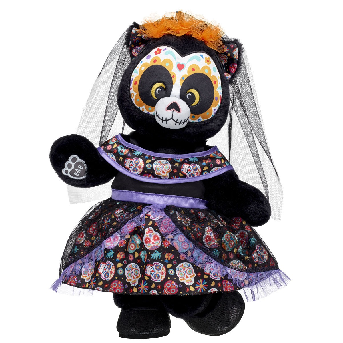 D??a de los Muertos Cat Stuffed Animal Dress Gift Set