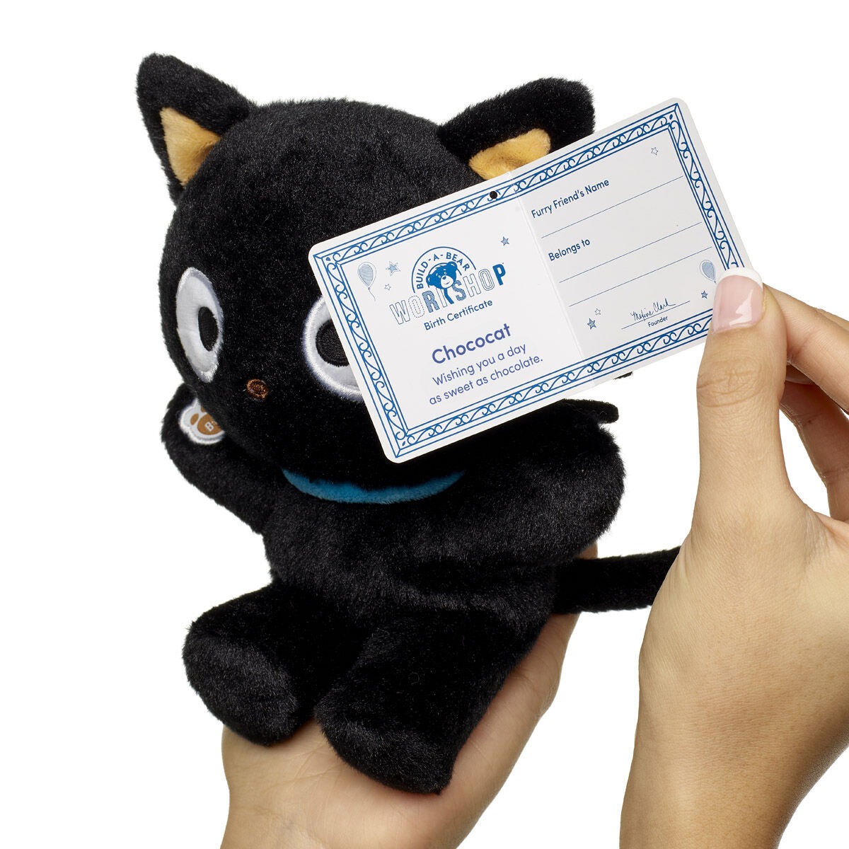 Build-A-Bear Mini Beans Sanrio Hello Kitty and Friends Chococat Plush - Image 3